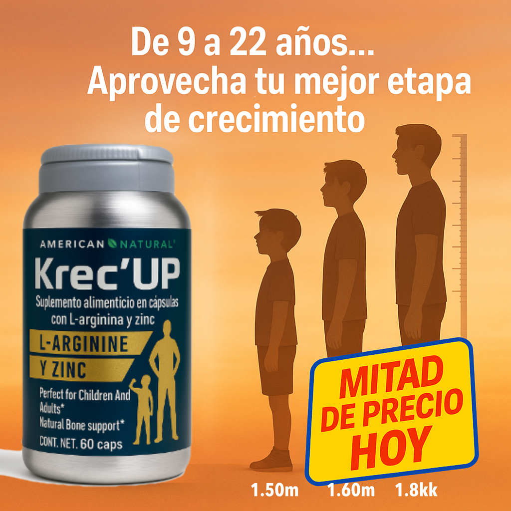 Krec’UP Premium Original – Impulsa tu Crecimiento Natural 🌱